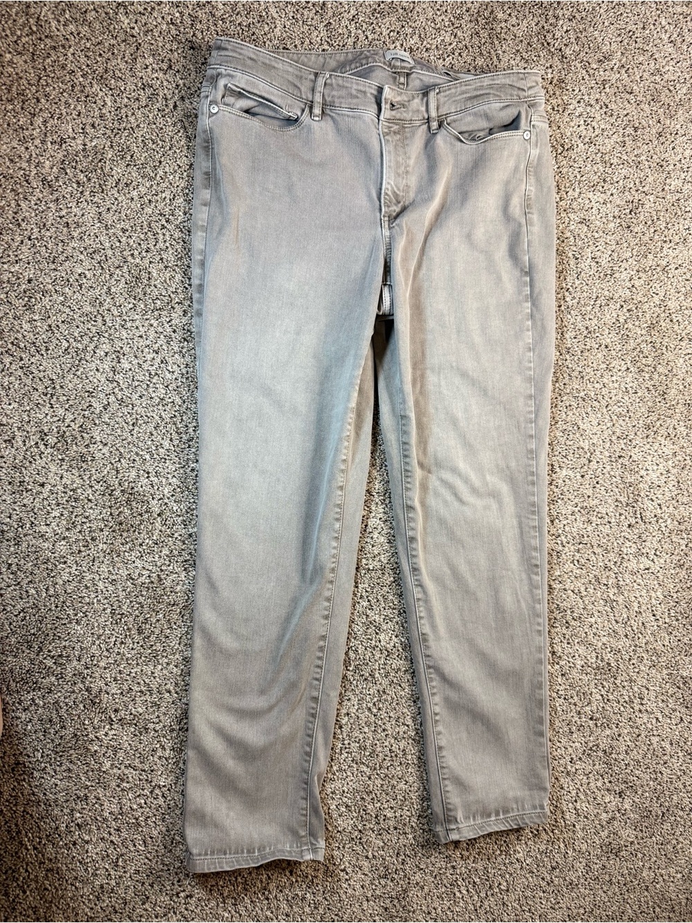 J. Jill Skinny Jeans in Light Gray 10p